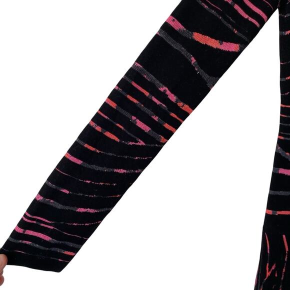 Kenzo Paris Black Pink Mock Neck Knit Sweater Dress size small - Picture 4 of 8